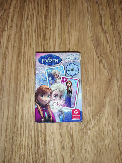 Disney Frozen "Happy Families" 2-in-1 Card Game | Cartamundi Travel Pack