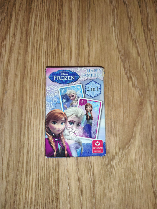 Disney Frozen "Happy Families" 2-in-1 Card Game | Cartamundi Travel Pack