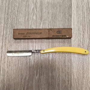 Vintage USSR Soviet Straight Razor Stolichnaya Stolychnaya With Original Box