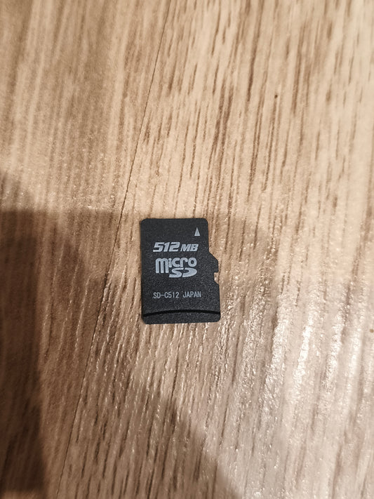Vintage 512MB MicroSD Memory Card (SD-C512 Japan) – For Retro Nokia & Digital Cameras