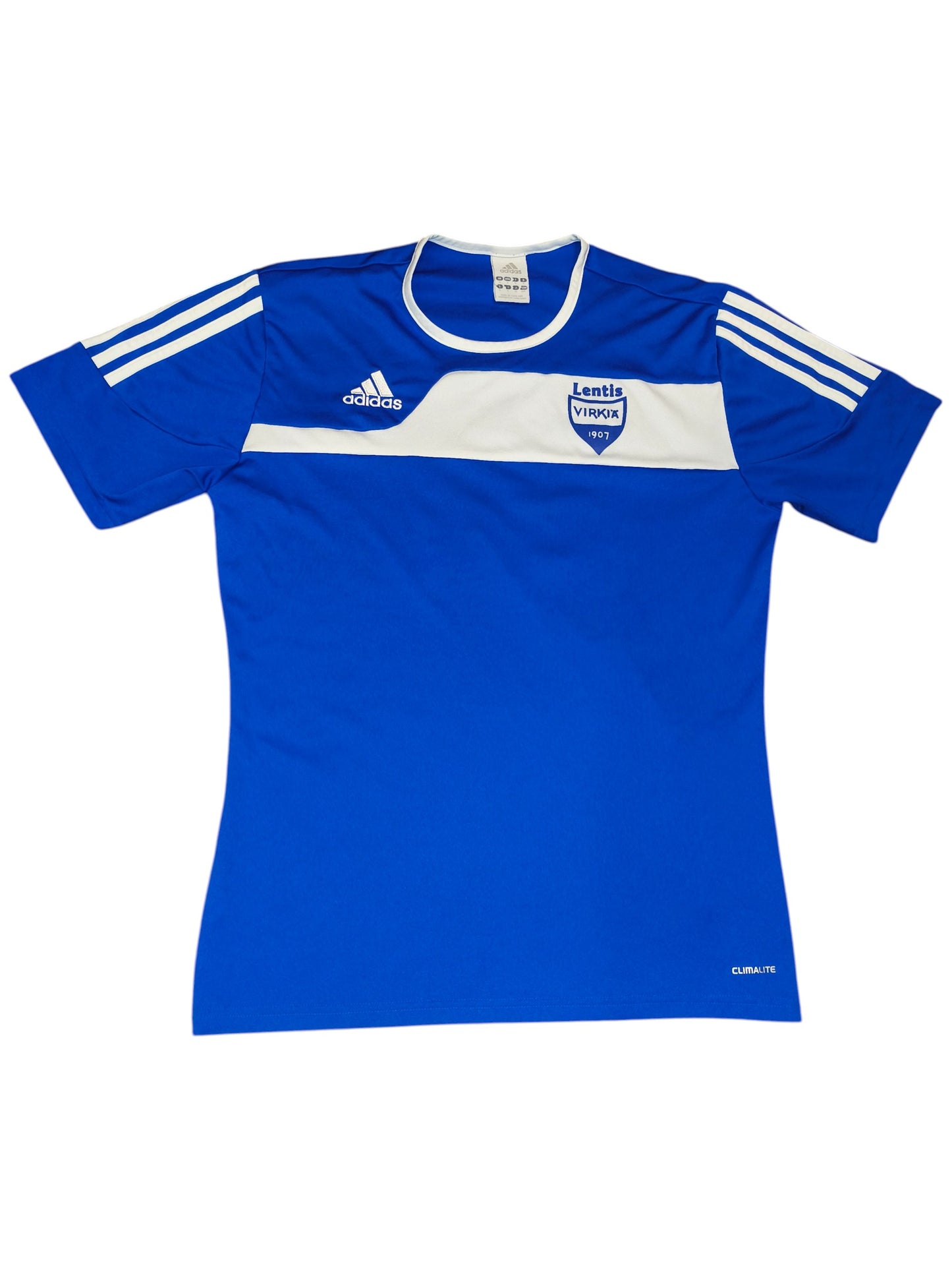 Adidas Lapuan Virkiä Football Shirt Blue White Jersey #11 Men’s Size S Climalite