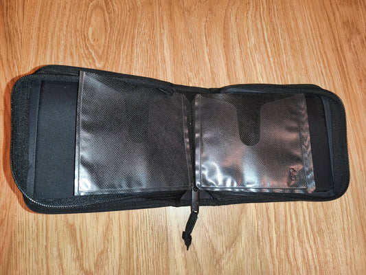 Vintage Case Logic CD/DVD Media Wallet | Black Nylon Zippered Storage Case (Holds 12 Discs)