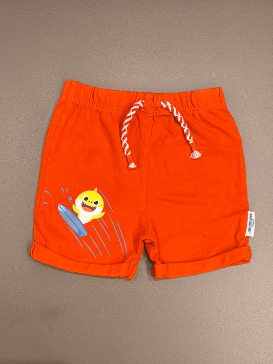 Pinkfong Baby Shark Orange Surfing Shorts - Size 6-9 Months (Height 74cm)