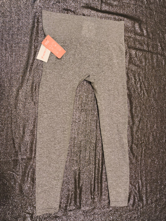 Primark Work Out Seamless Grey Marl Leggings - X-Large XL (UK 18/20) - NWT