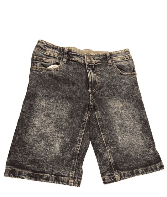 Destination Boys Denim Shorts Size 146 Blue Acid Wash Adjustable Waist Jeans