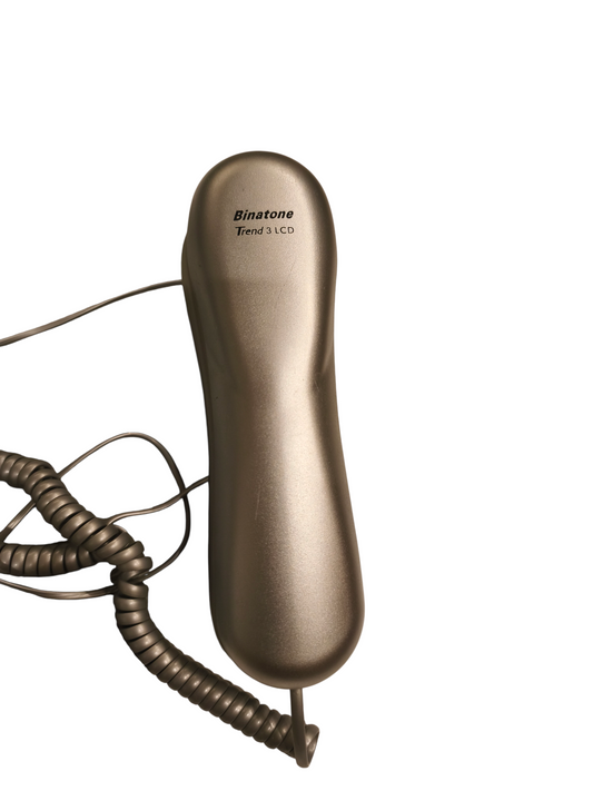 Binatone Trend 3 LCD Corded Telephone - Champagne/Silver - Wall Mountable & Desk