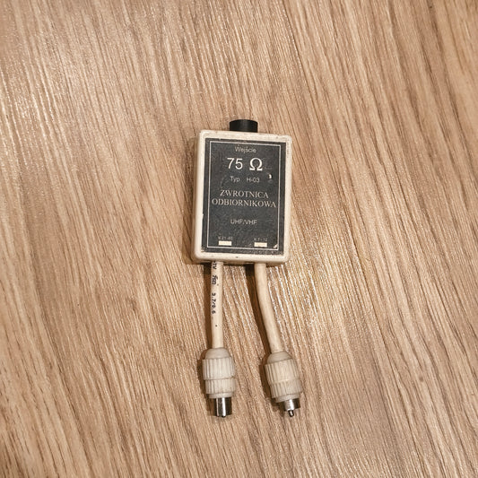 Vintage TV Signal Splitter Zwrotnica Odbiornikowa 75 Ohm Typ H-03 Untested