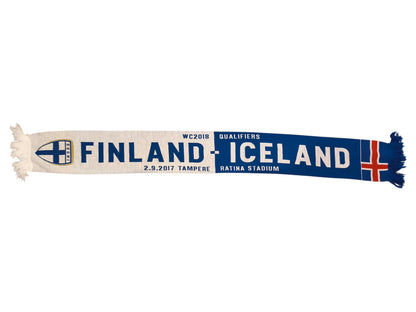 Finland vs Iceland 2017 Match Scarf – FIFA World Cup 2018 Qualifiers (Suomi – Islanti)