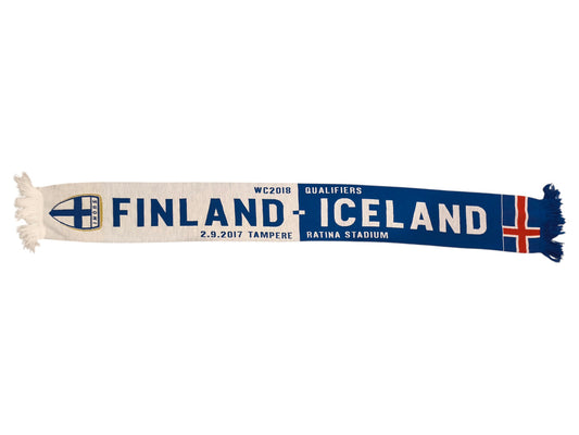 Finland vs Iceland 2017 Match Scarf – FIFA World Cup 2018 Qualifiers (Suomi – Islanti)