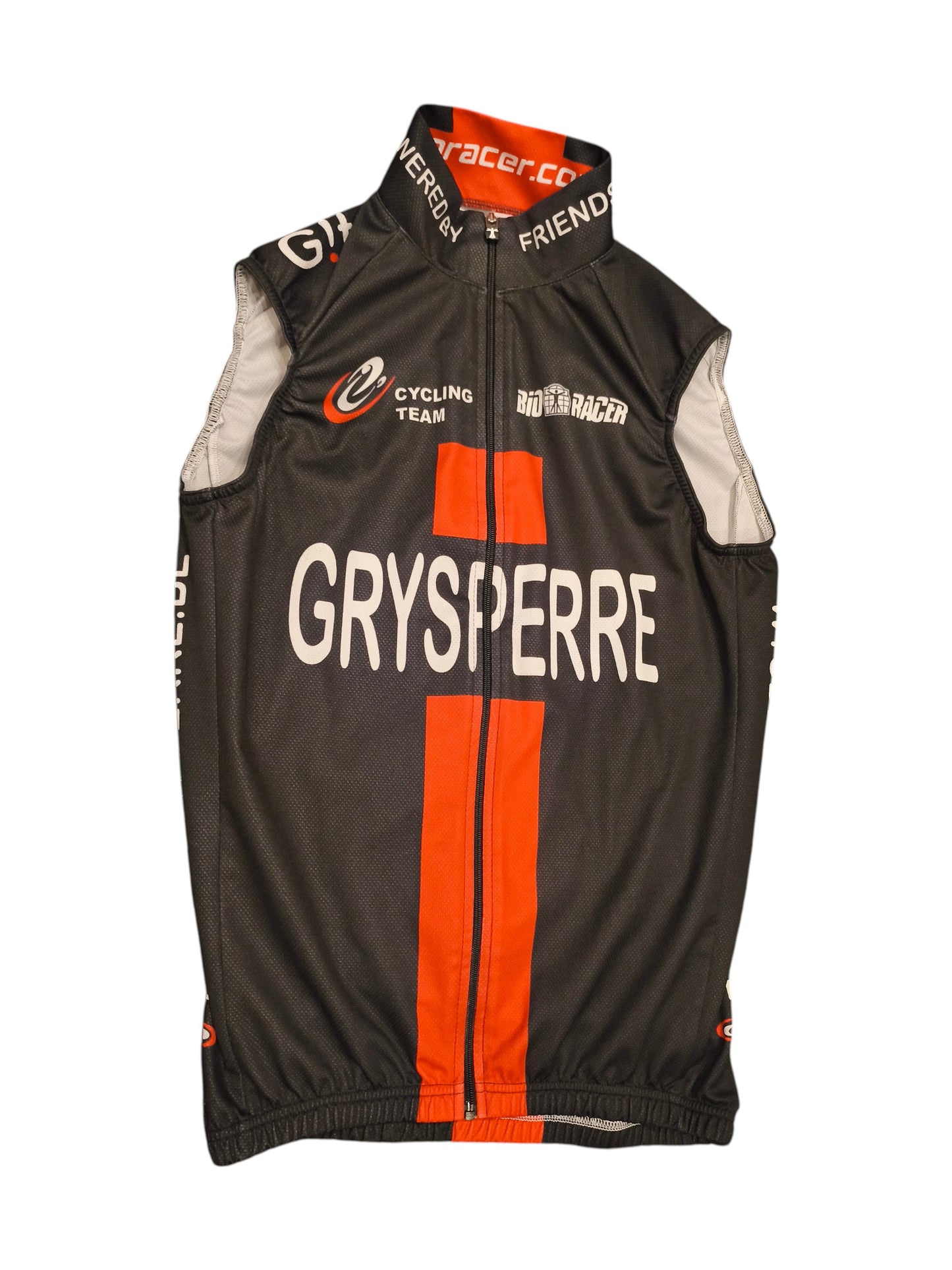 Bioracer Grysperre Cycling Vest Gilet Mens Size S Small Bike Jersey Sleeveless