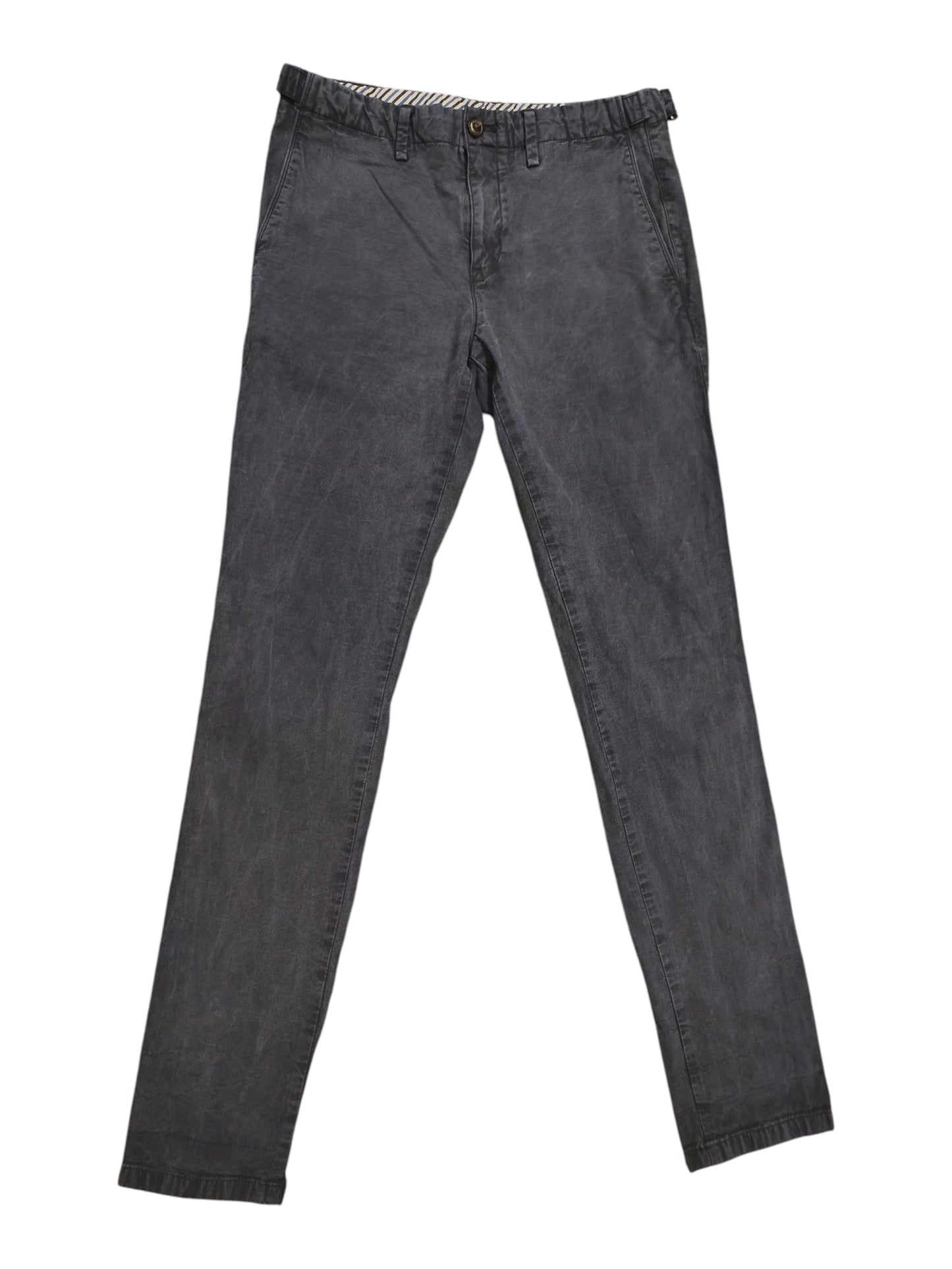 Tommy Hilfiger Bleecker Chinos Men’s 30x34 Slim Fit THFlex Stretch Gray Texture