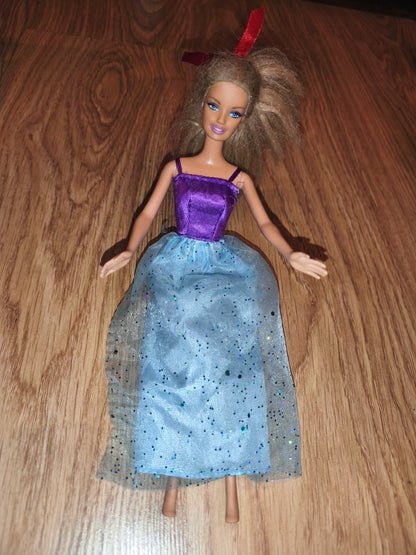 Mattel Barbie Doll in Purple & Blue Glitter Gown (2020 Release) – As Is / For Parts or Customizing