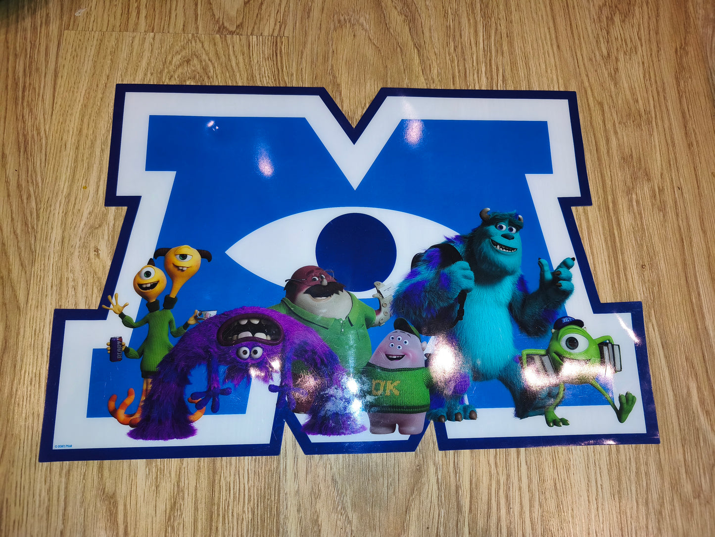 Official Disney Pixar Monsters University "MU" Character Placemat