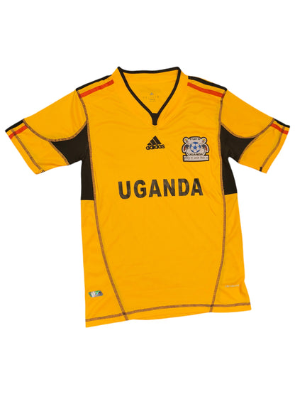 Adidas Uganda National Team Football Shirt Jersey Yellow Climacool Mens Size M