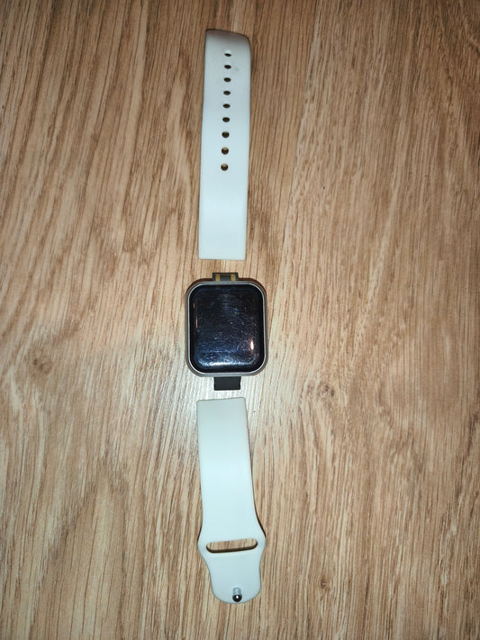 1.3" Bluetooth Smart Watch (Silver/White) – UNTESTED / FOR PARTS OR REPAIR