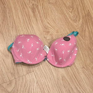 Marks & Spencer M&S Pink Flamingo Print Underwired Bra UK 32D