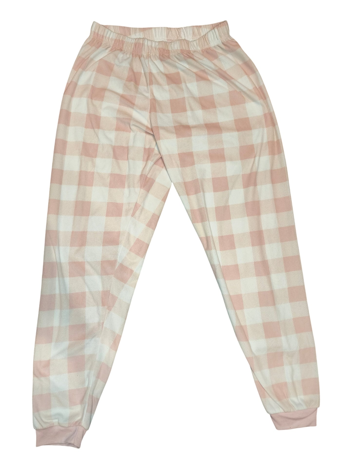 Primark Disney Winnie The Pooh Pajama Pants Pink Gingham Check Bottoms Size S