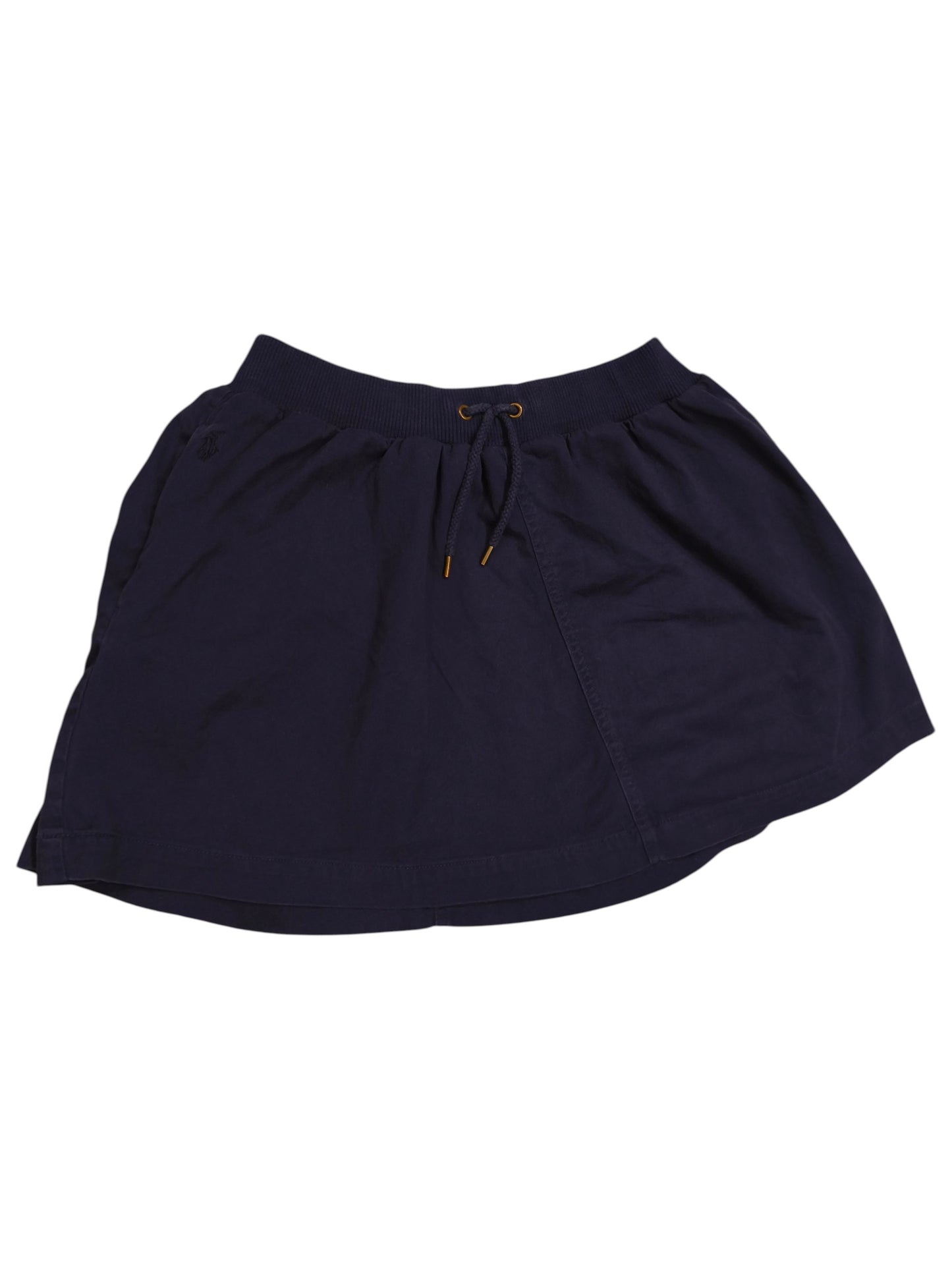 Polo Ralph Lauren Girls Navy Blue Cotton Knit Skort Size 14 Drawstring Waist