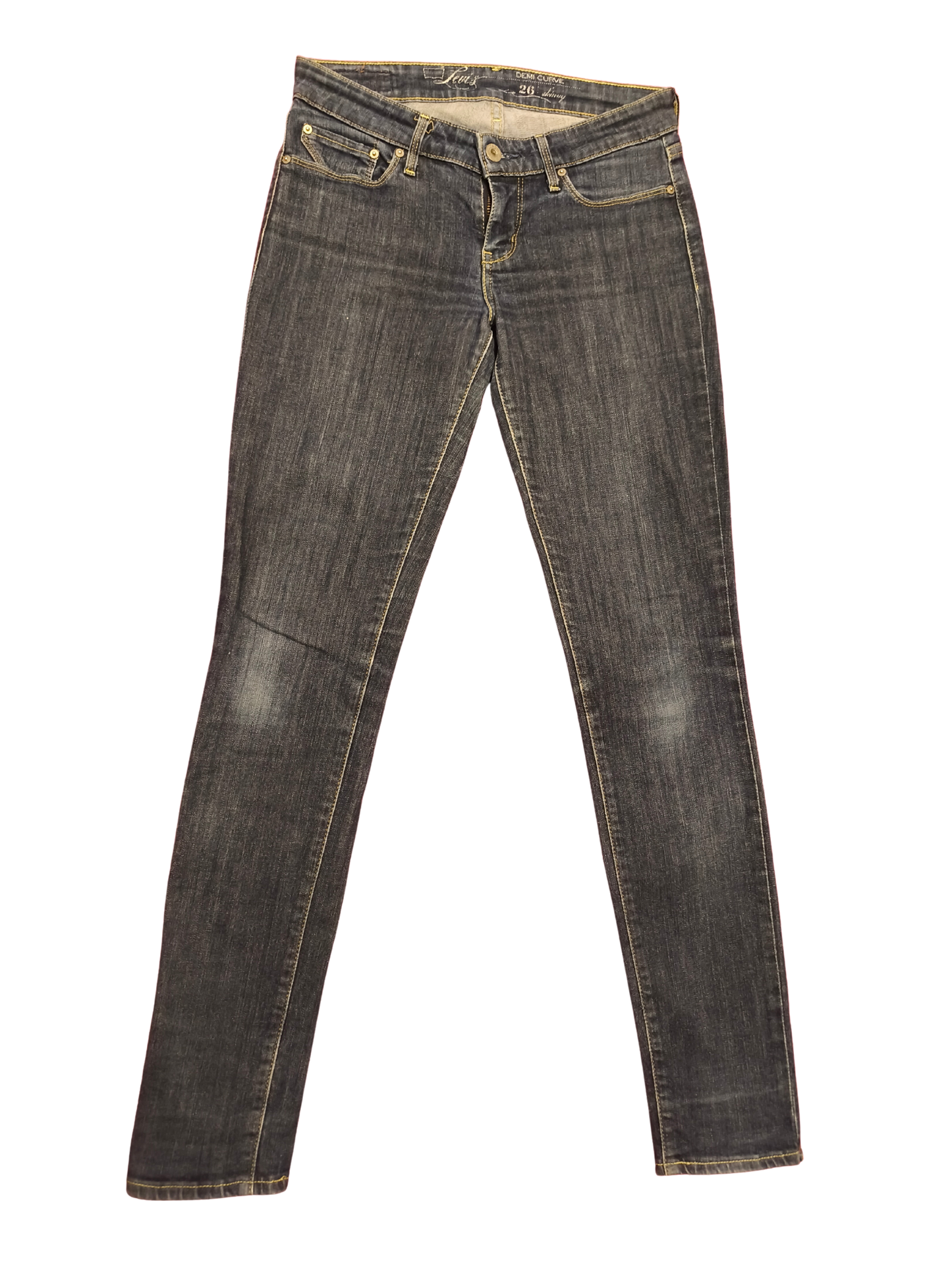 Levi's Demi Curve Skinny Jeans Women’s 26x32 Dark Wash Indigo Stretch Denim