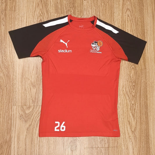 Puma Puhu Vantaa Basketball Jersey Shirt Mens Small Red Black DryCell #26 ONNI