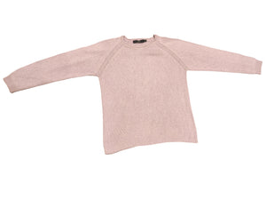 ISLE Essentials Fliederfarbener Baumwollpullover, Größe M 14-16, Edinburgh Woollen Mill, lila