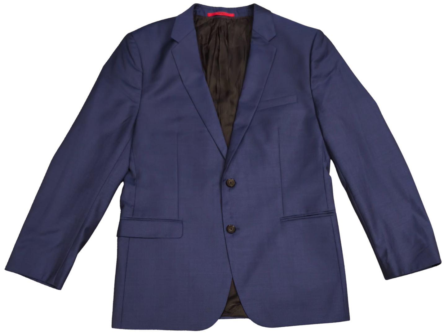 HUGO Hugo Boss Men's Blue 2-Button Wool Blazer Jacket Size 44R / IT 54