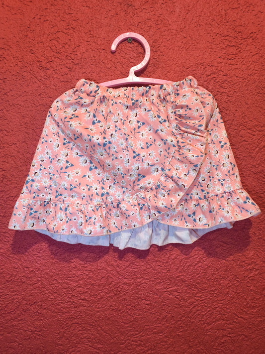 Girls Floral Print Ruffle Skirt | Size 4Y