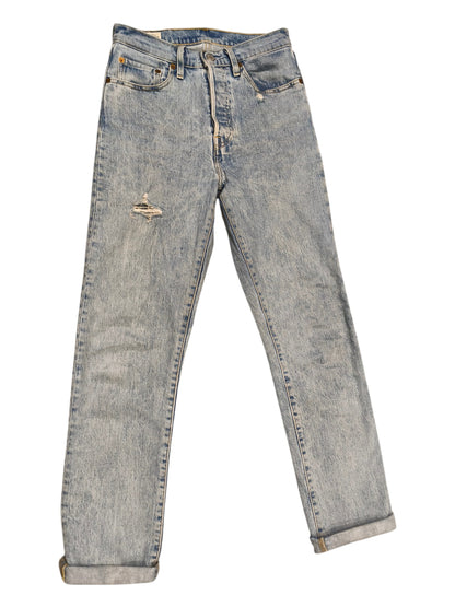 Levi's Premium 501 Crop 25x30 Light Distressed