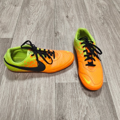 Nike 580454-807 Indoor Soccer Shoes Men Size US 8.5 EU 42 Orange Volt Black