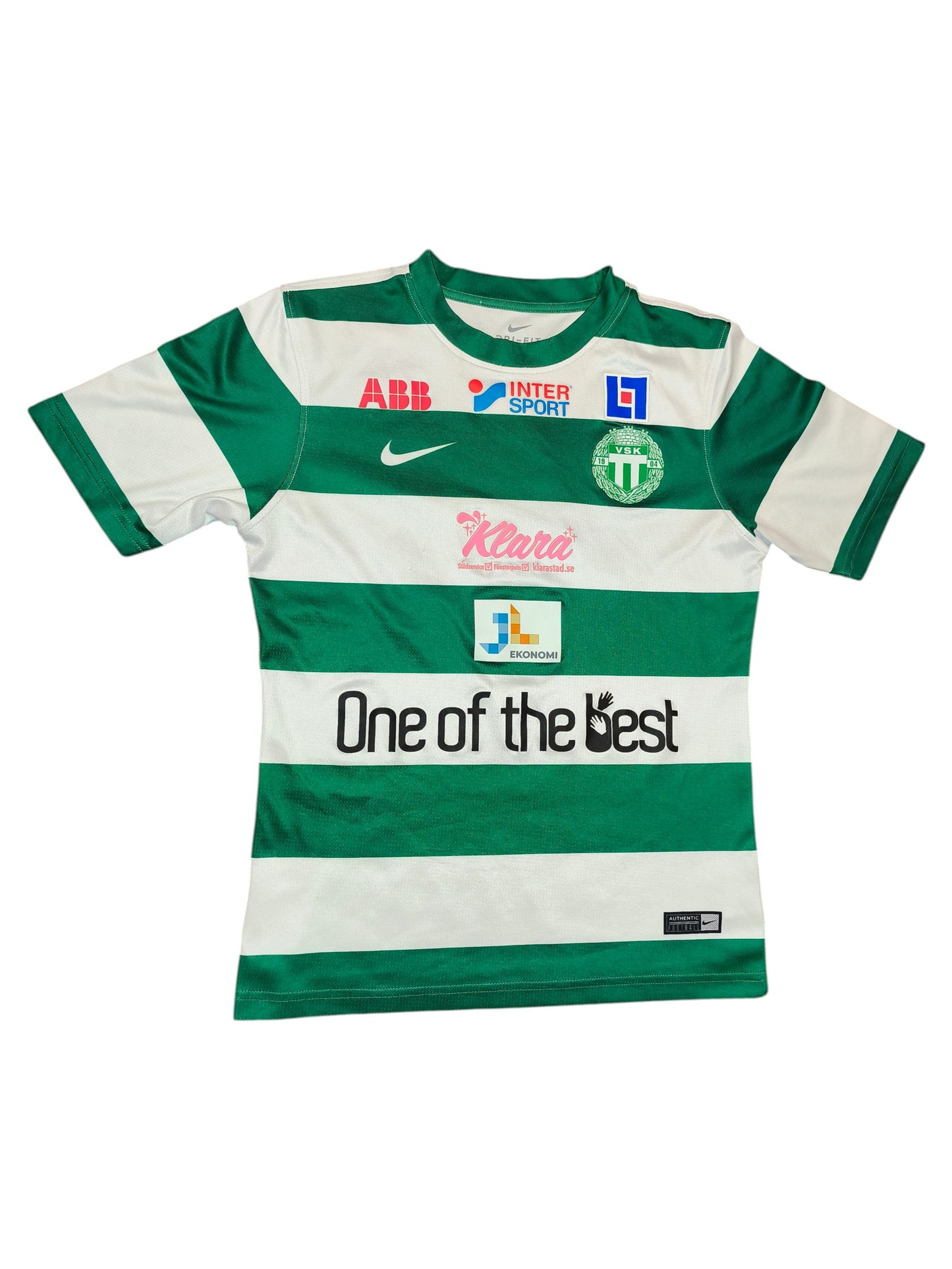 Nike VSK Västerås SK Sweden Football Shirt Jersey #21 Carpenter Green White Men'