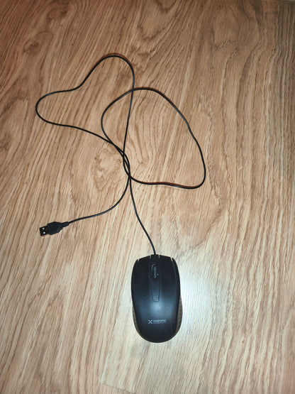 Extreme XM106K Wired Optical USB Mouse – Black, 1000 DPI