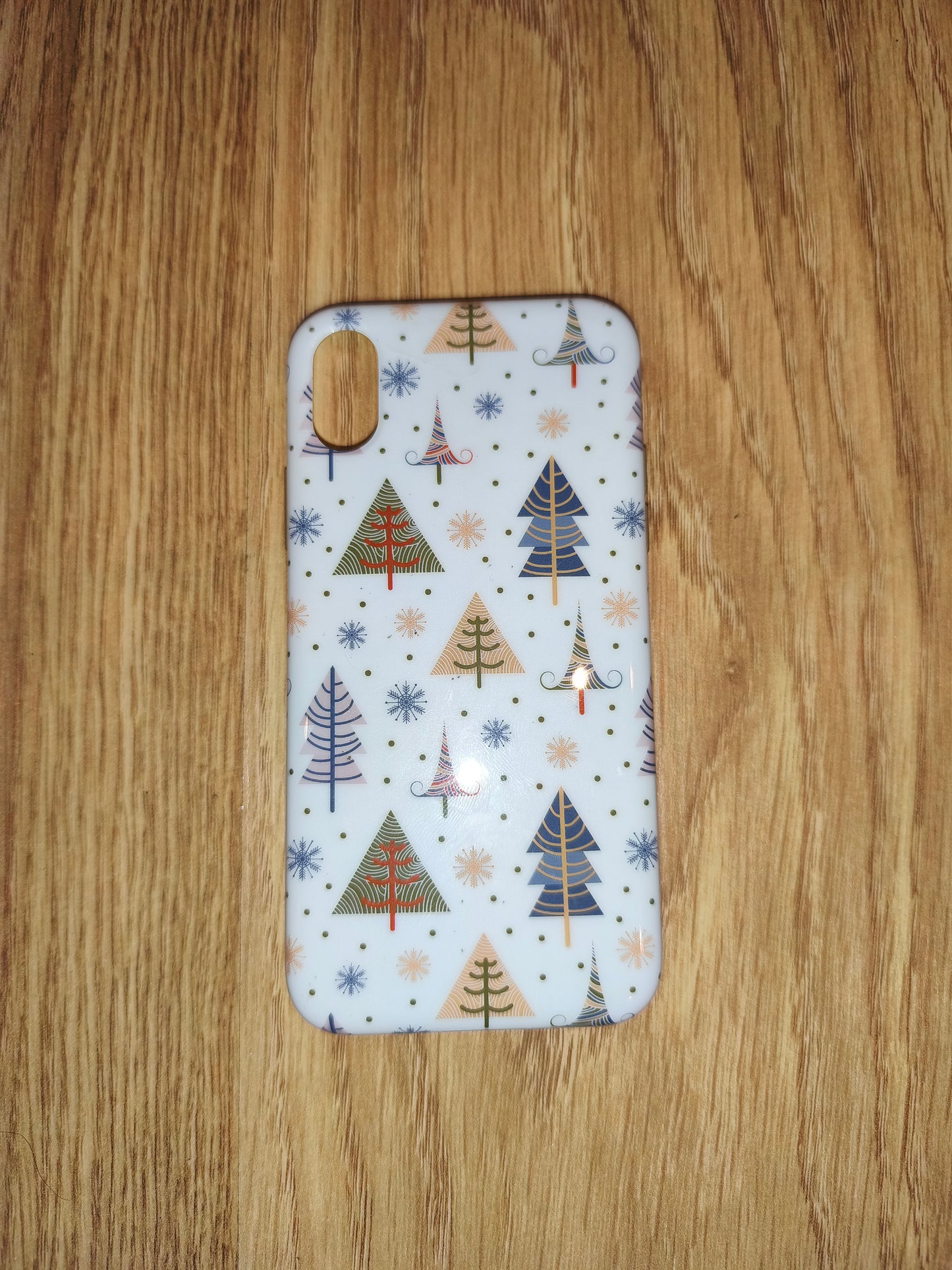 Festive Christmas Tree Print iPhone X/XS Case | Winter Holiday Phone Cover