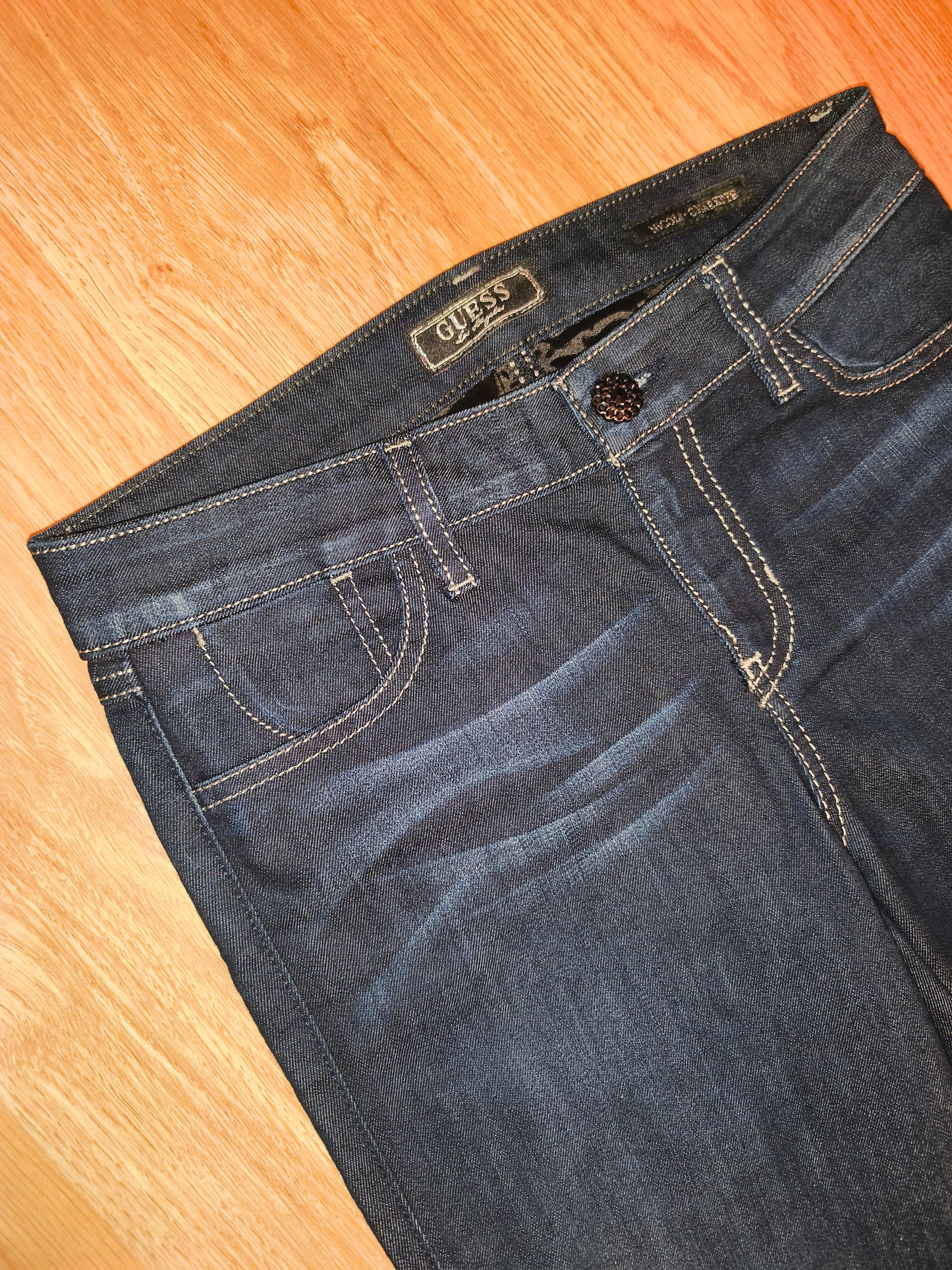 Guess Women’s Nicole Cigarette Slim Fit Jeans – Dark Wash, Size 27