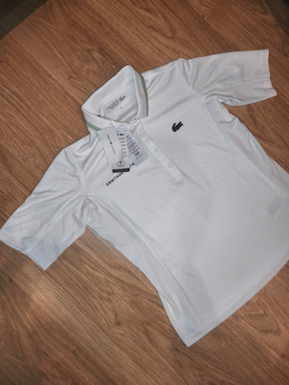Lacoste Sport White "Ultra Dry" Polo Shirt – Size 38 – NWT (RRP ~€100)