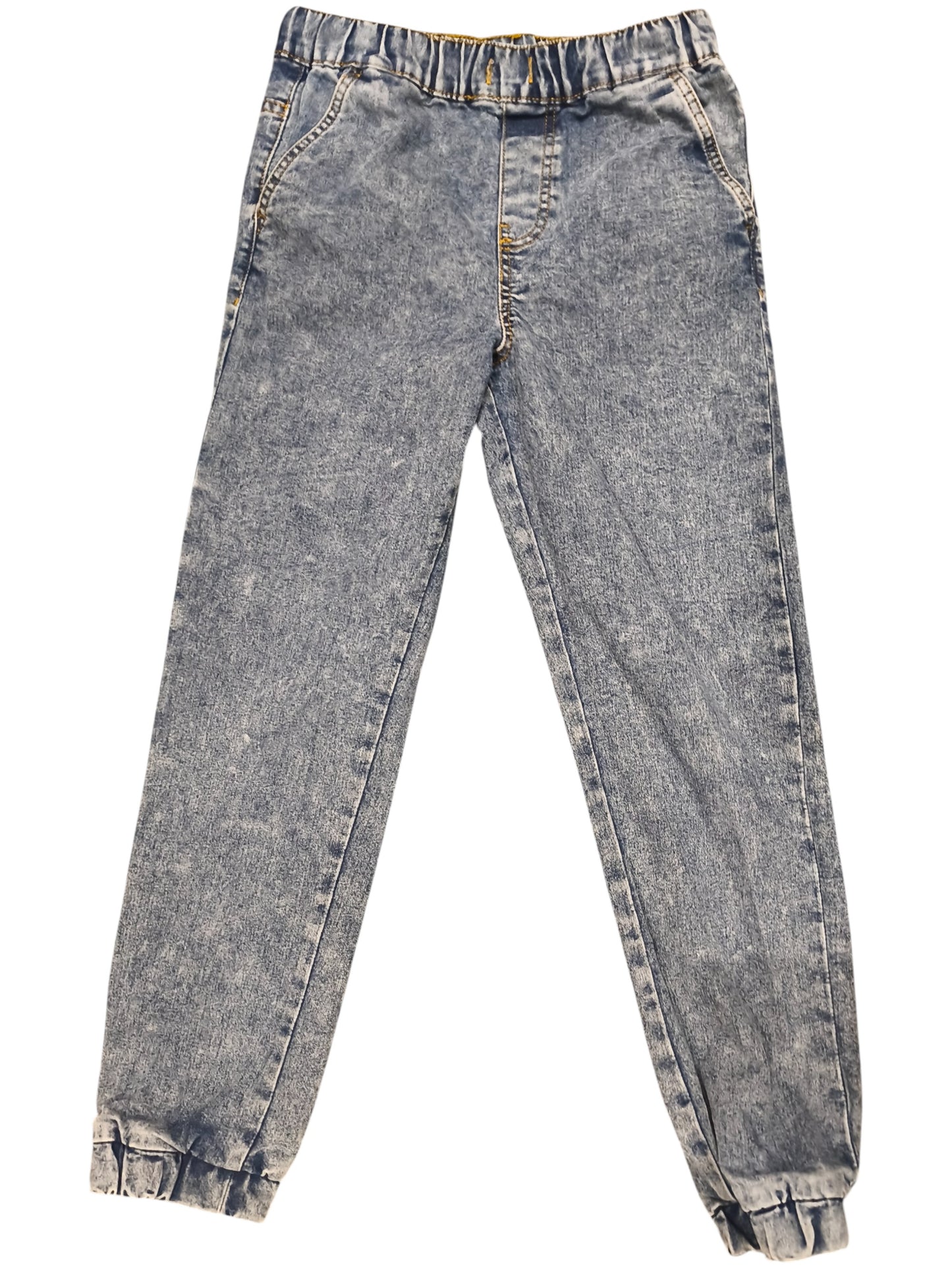 Sinsay Boys Girls Acid Wash Denim Joggers Jeans Elastic Waist Size 146 cm 10-12