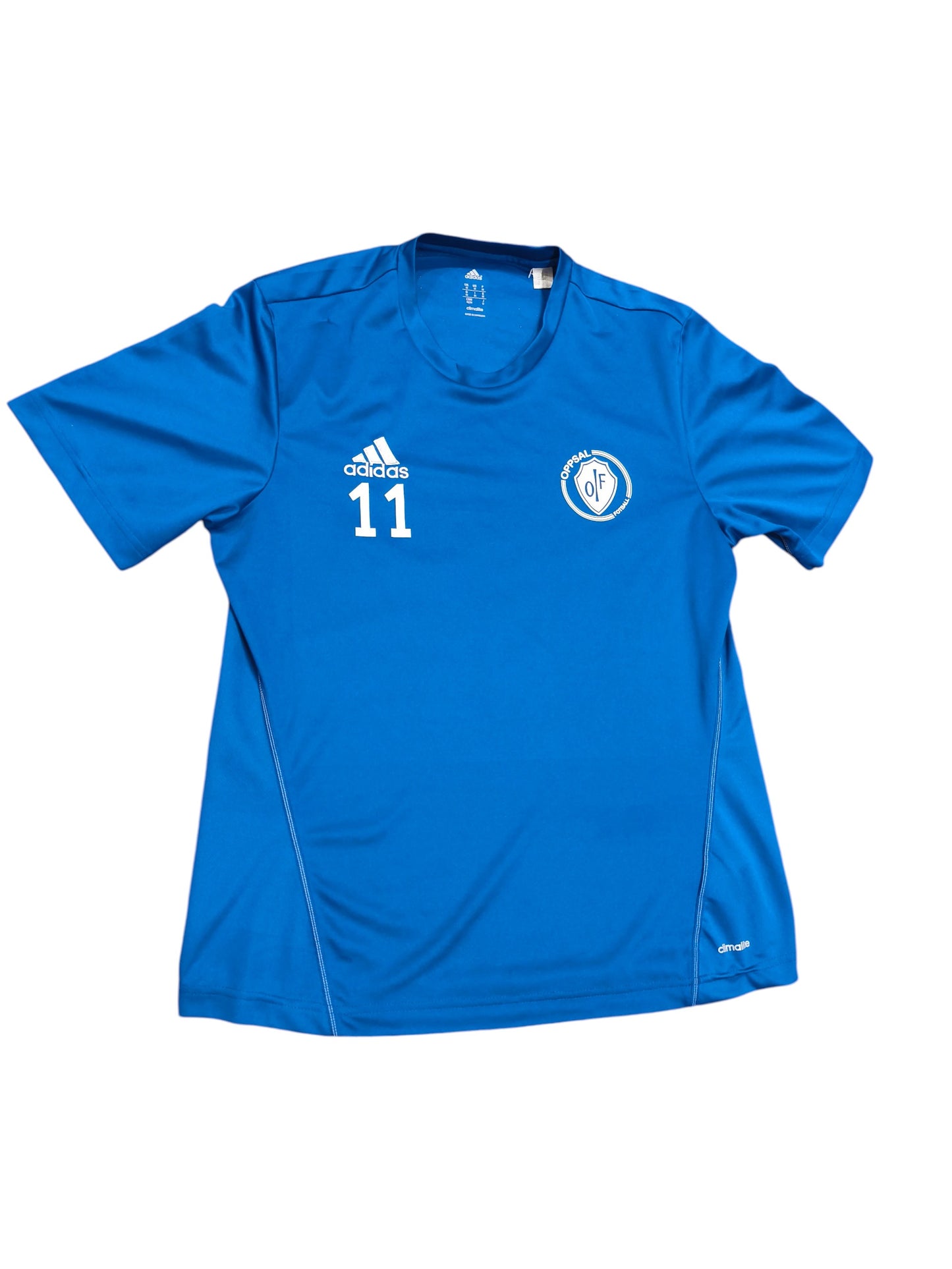 Adidas Oppsal Fotball Training Jersey Shirt Blue Size M Climalite Vintage 2015