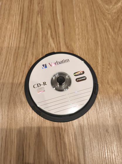 Mixed Verbatim Blank Recordable Disc Lot | 6x CD-R 700MB & 1x DVD-R 4.7GB Media Spindle (Untested)