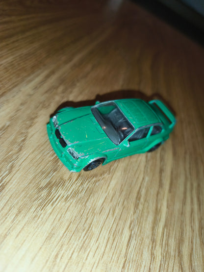Vintage Burago 1/43 BMW M3 E36 Diecast Model Car | Green Made in Italy Pocket Toy