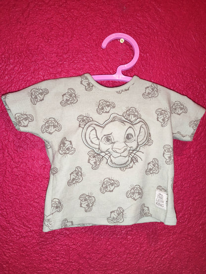 Disney Baby The Lion King Simba All-Over Print Waffle Knit T-Shirt