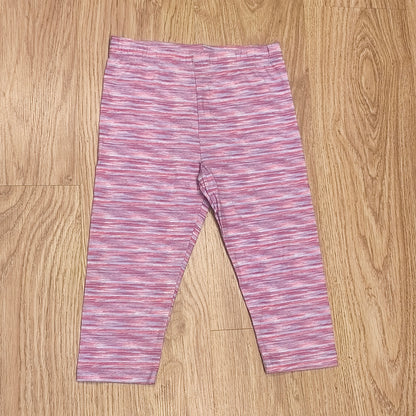 Primark Cares Girls Space Dye Leggings Pink Purple Pants Age 9-10 Yrs 140cm