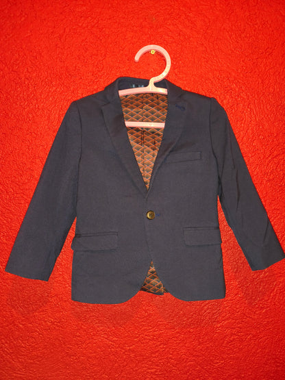 NEXT Boys Blue Tailored Suit Jacket Blazer – Size 3 Years (98 cm)