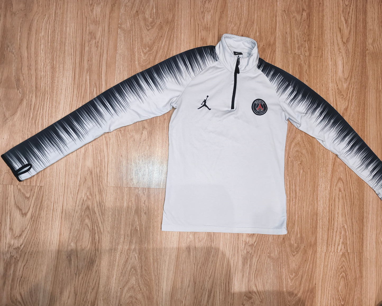 Paris Saint-Germain Fan-Edition 1/4 Zip Training Top – White/Black – Size S