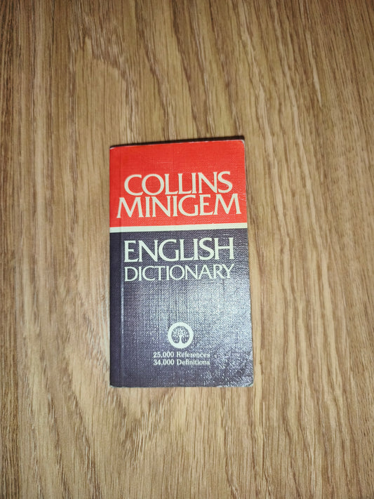 Vintage Collins Minigem English Dictionary – 1981 Edition