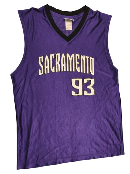 Vintage Ron Artest Sacramento Kings Jersey #93 Purple NBA Men's Size Large L