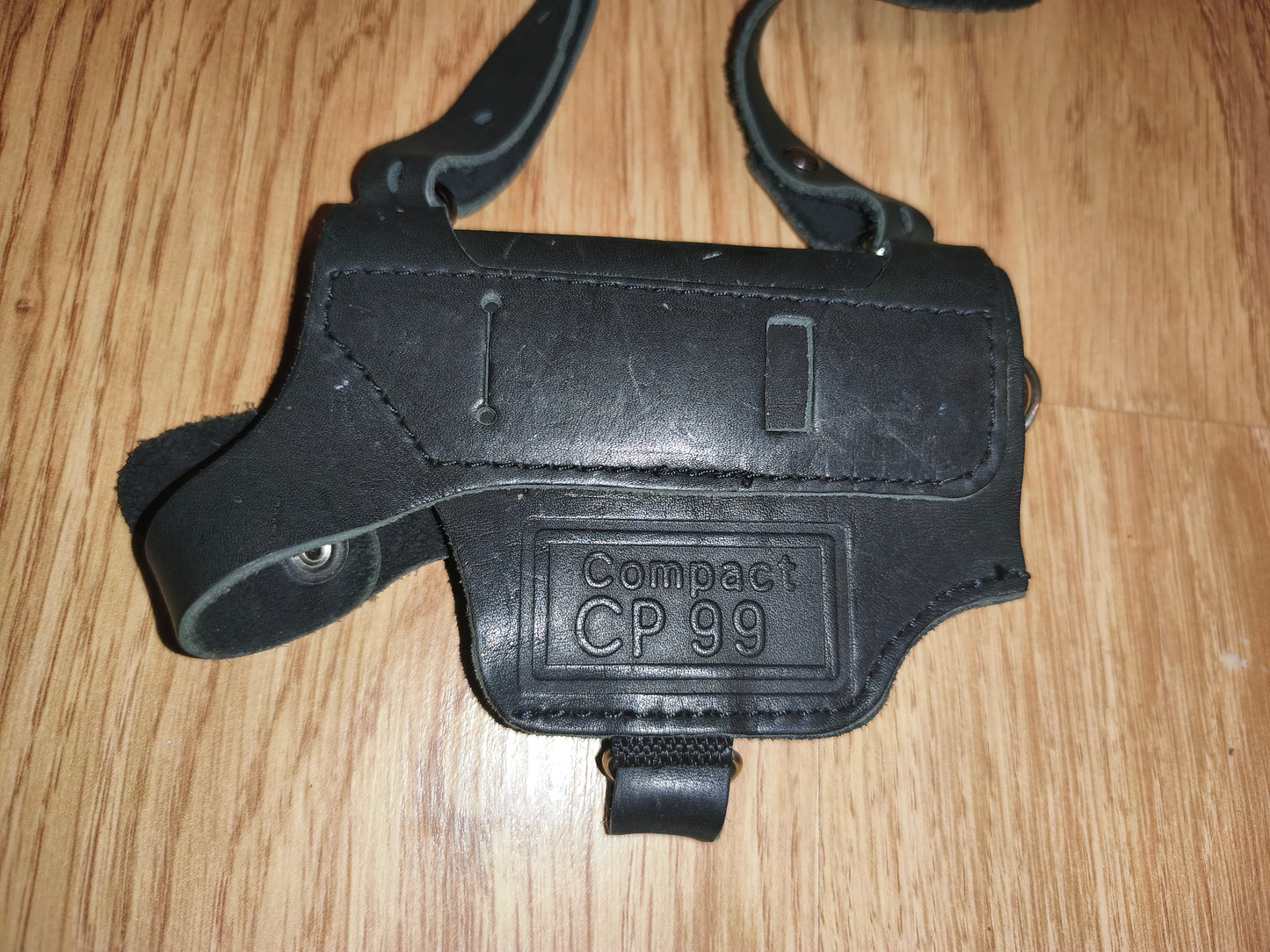 Walther CP99 Compact Leather Shoulder Holster Black Tactical Airsoft Pistol Rig