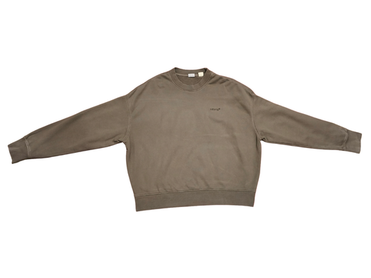 Levi’s Red Tab Oversized Crewneck Sweatshirt - Men’s Medium - Taupe/Olive Brown