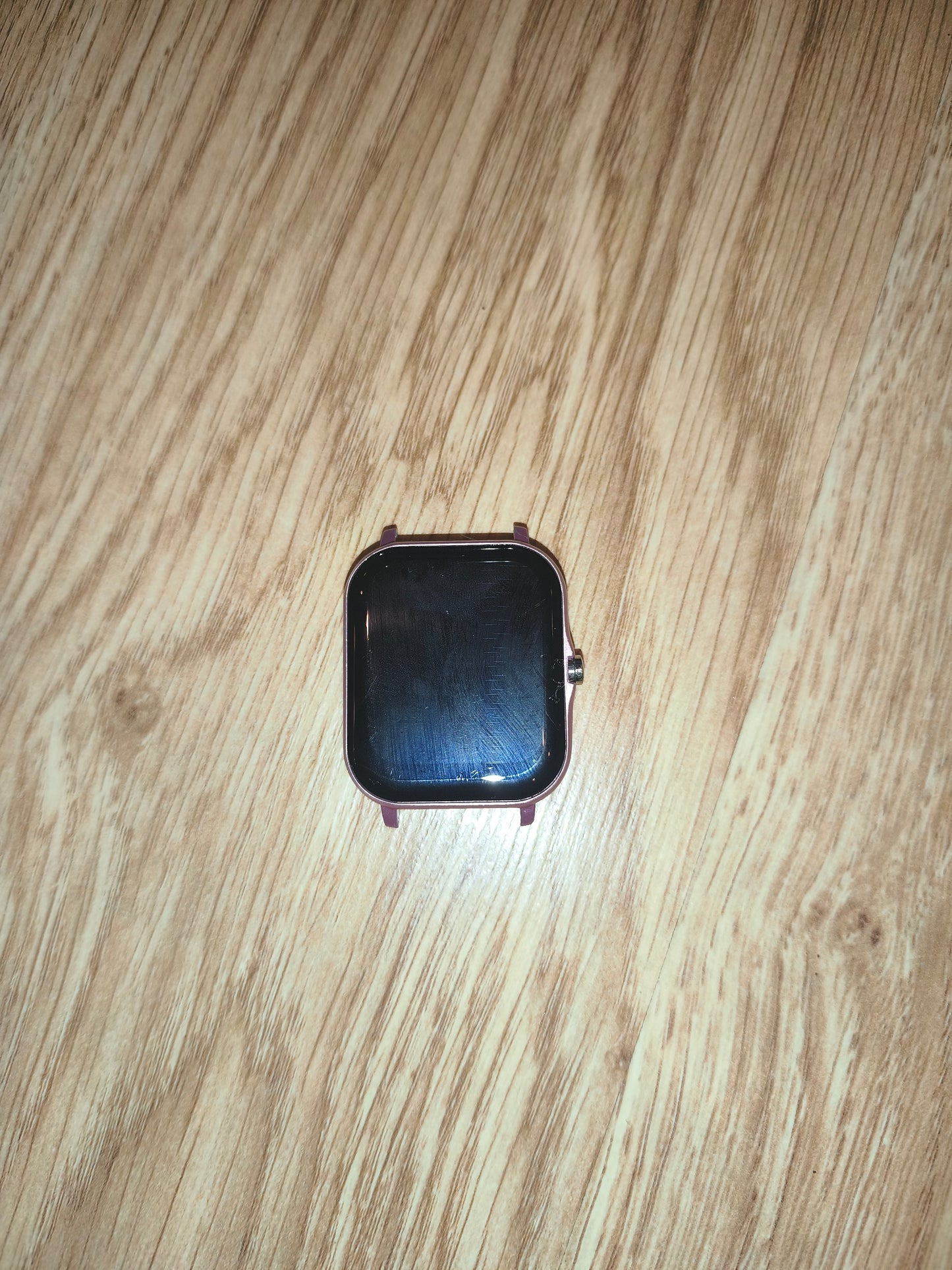 Rose Gold Square Smartwatch Dial Only – Untested / For Parts or Repair (No Strap/No Charger)