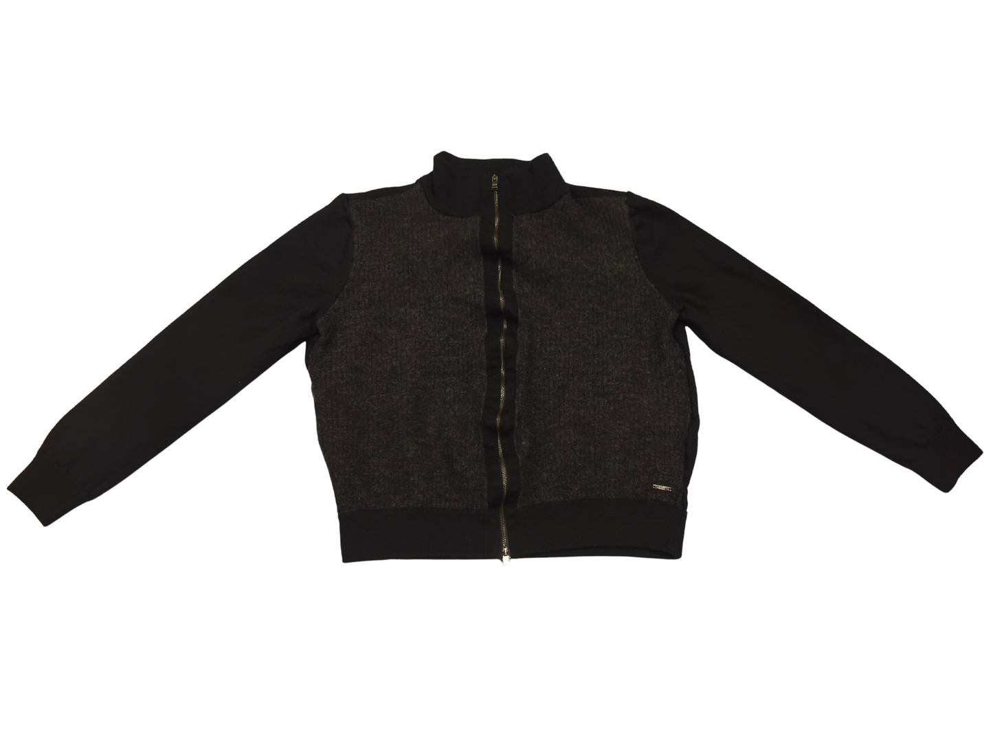 BOSS Hugo Boss Men's Elfonte Full-Zip Virgin Wool Sweater Jacket Black L