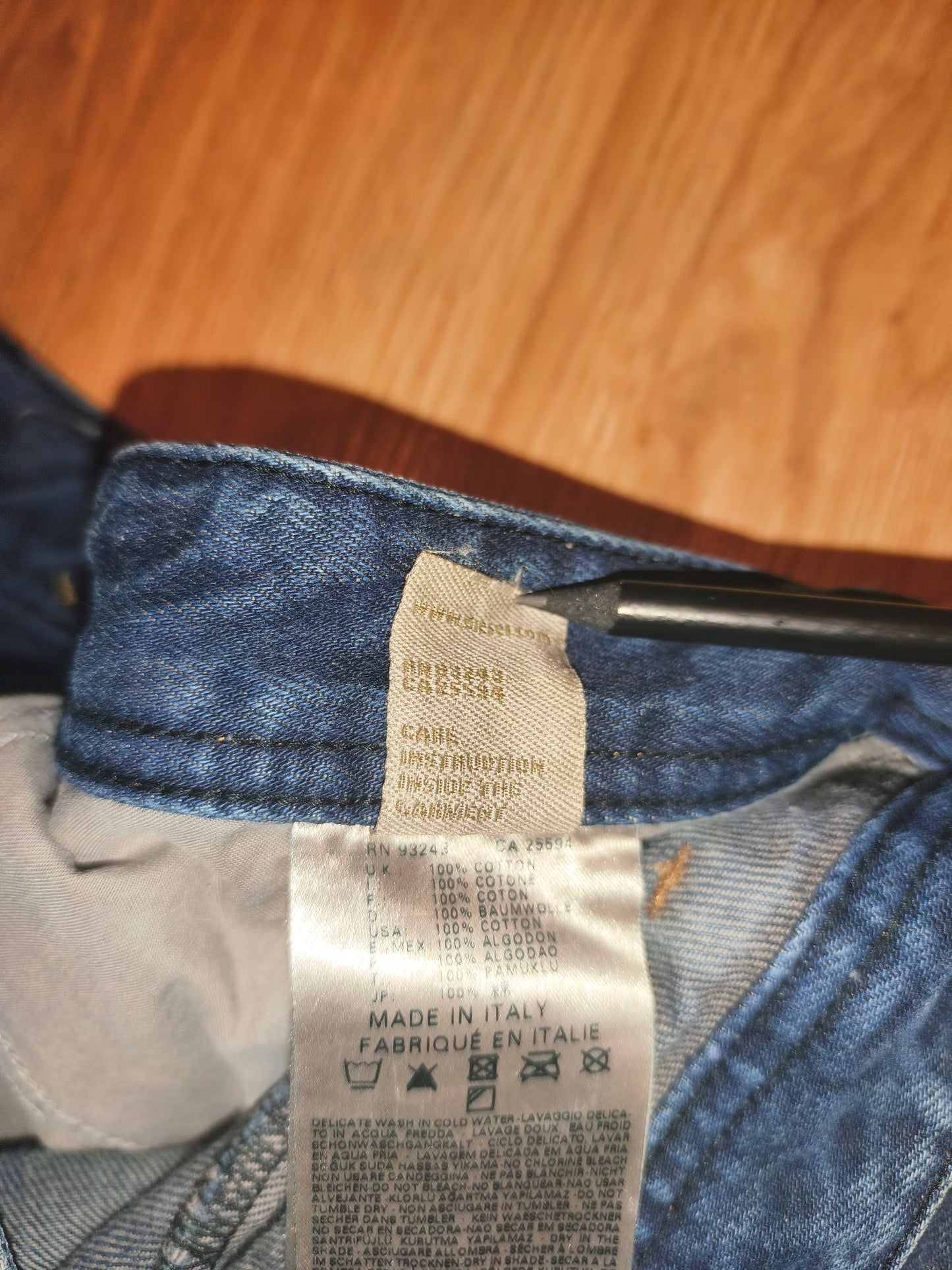 DIESEL Blue Eyecons 2012/2 Edition Jeans Men's Size 32 Made In Italy Cotton Blue