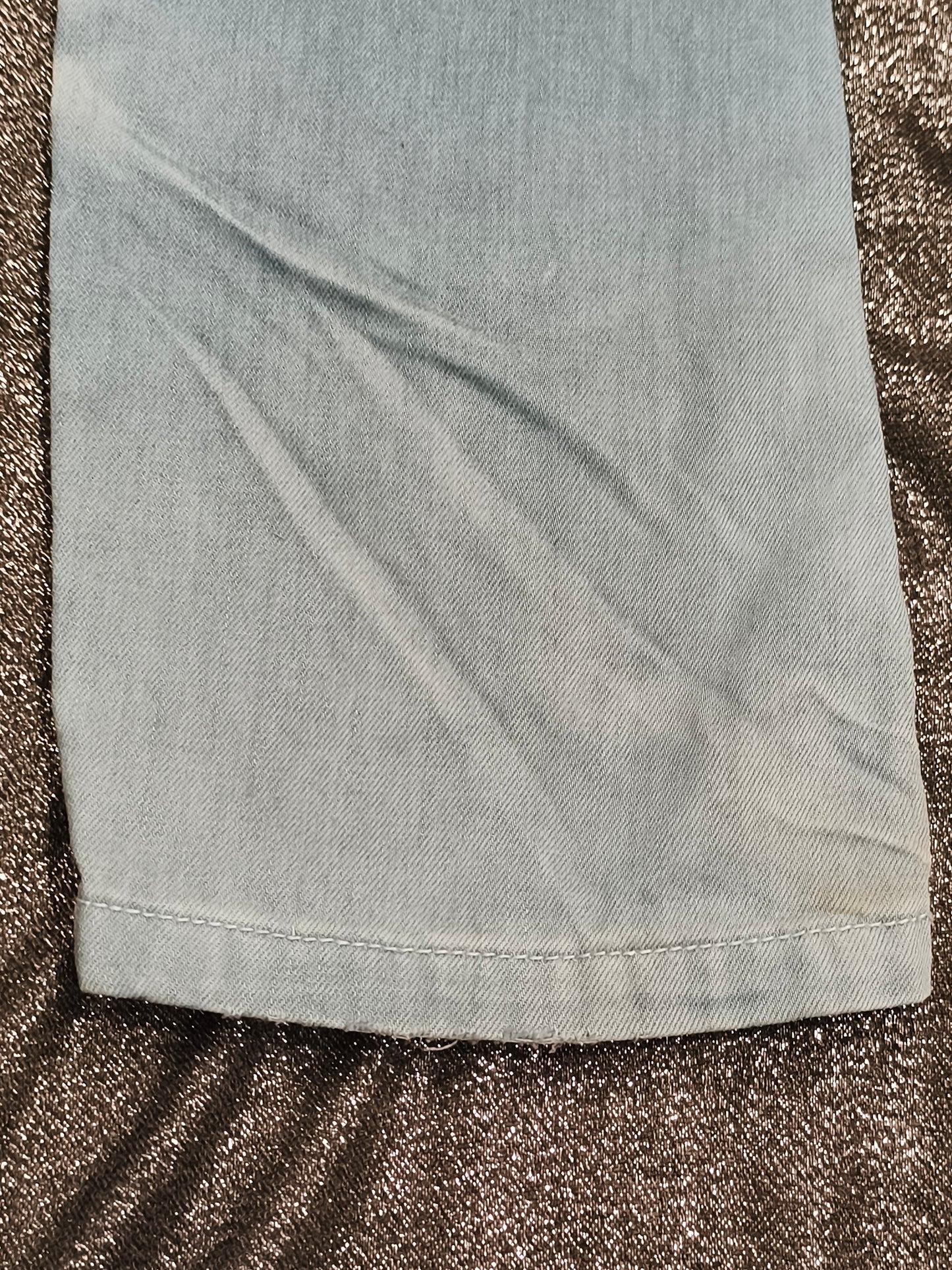 J Rag Famous Denim Mens Blue Jeans Size 30 Distressed Studded Y2K JR3117